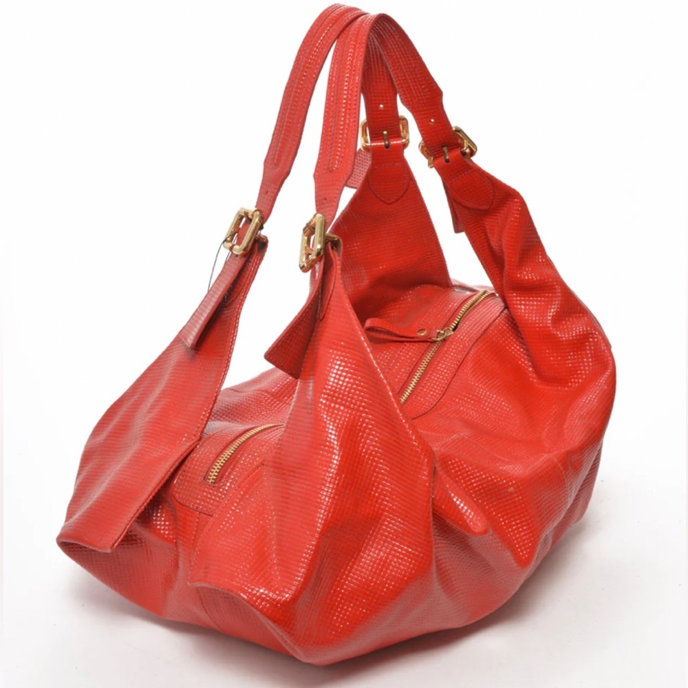 SONDRA ROBERTS Multicolor Python Print Leather Do… - image 3